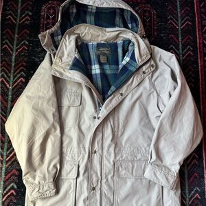 Vintage Eddie Bauer Wool Lined Jacket XL